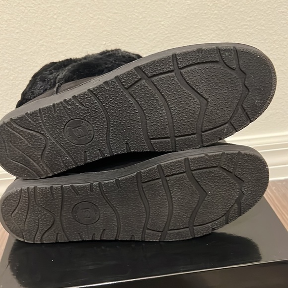 Worn Once Bebe Rhinestone Larabelle Black Logo Boot Shoe Size 11 - Picture 4 of 5